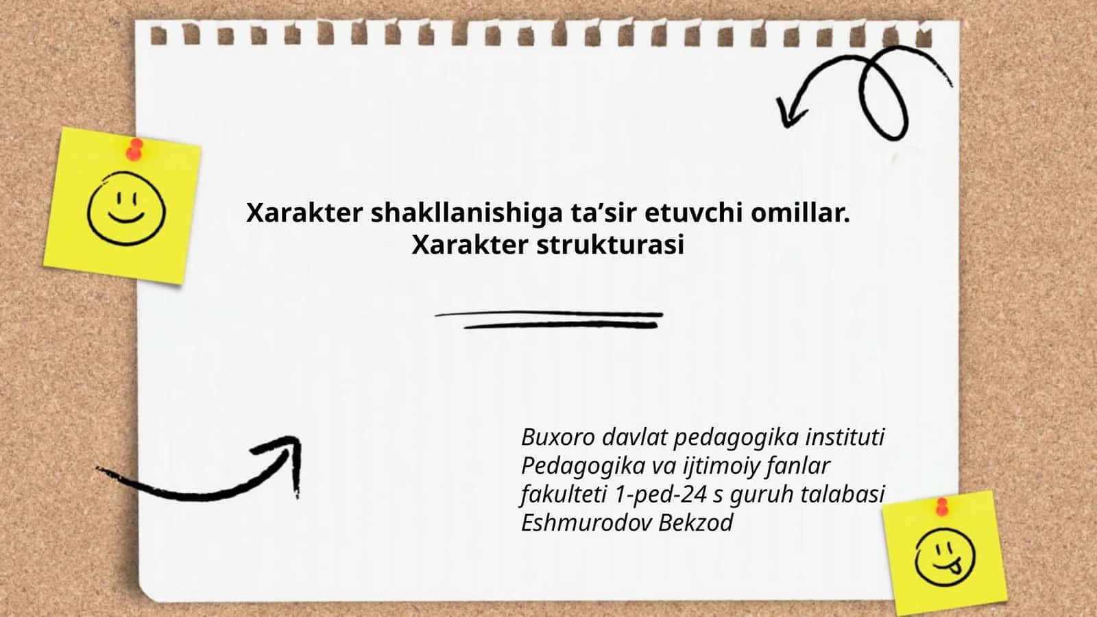 Xarakter shakllanishiga taʼsir etuvchi omillar 1