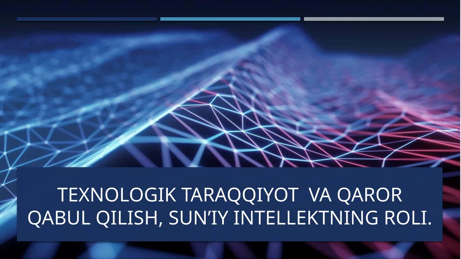 Sun'iy intellekt texnologiyalarini jadal joriy etish 1
