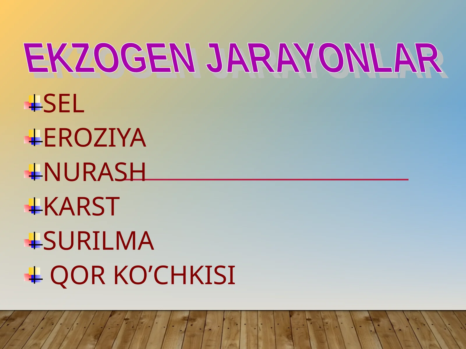 EKZOGEN JARAYONLAR 1