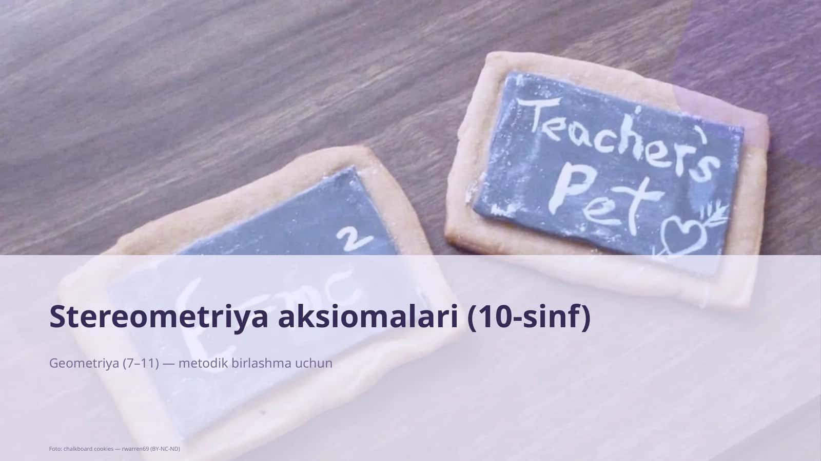Stereometriya aksiomalari (10-sinf) 1
