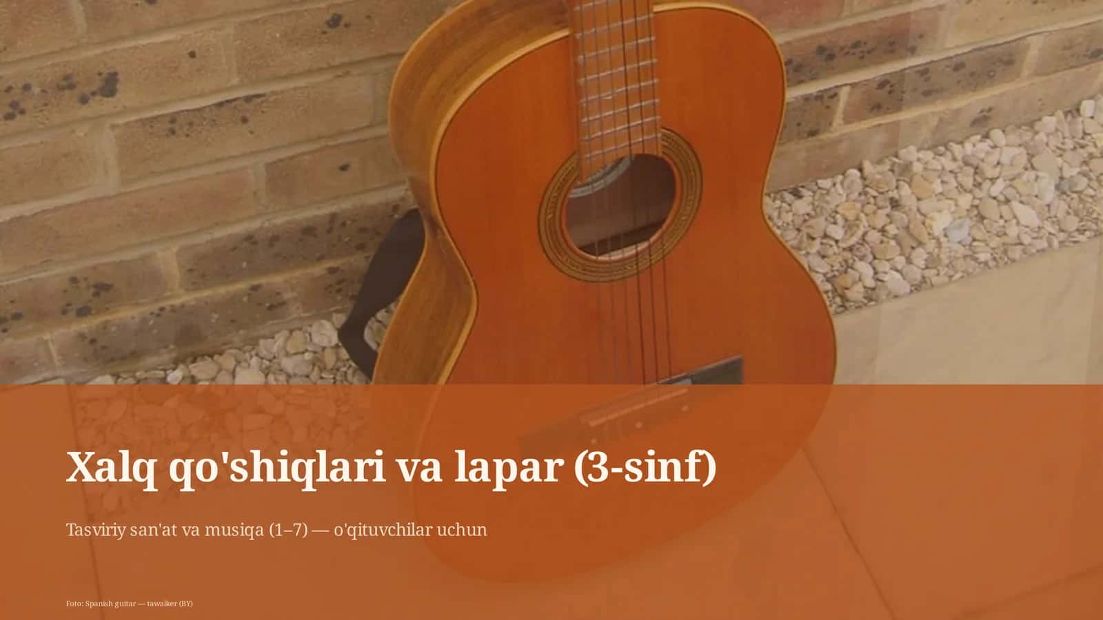 Xalq qo'shiqlari va lapar (3-sinf) 1