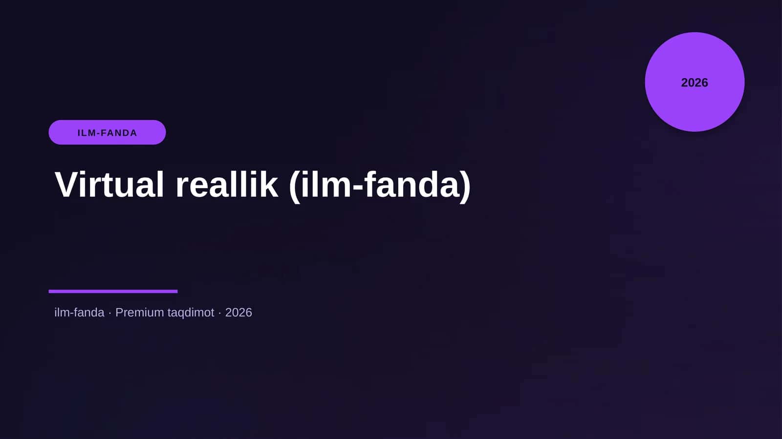 Virtual reallik (ilm-fanda) 1