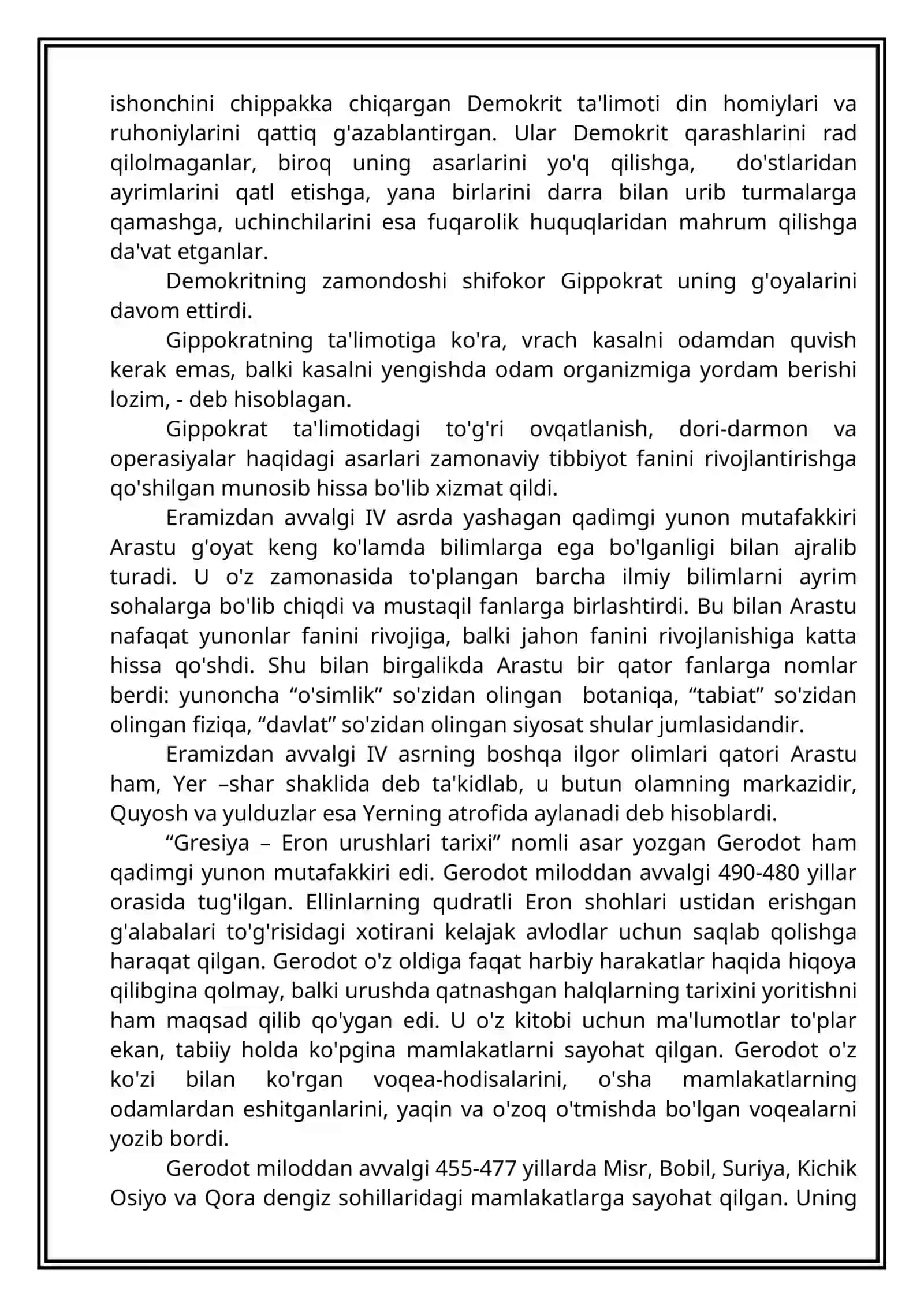 Yunonistonda ilmiy bilimlarning rivojlanishi 2