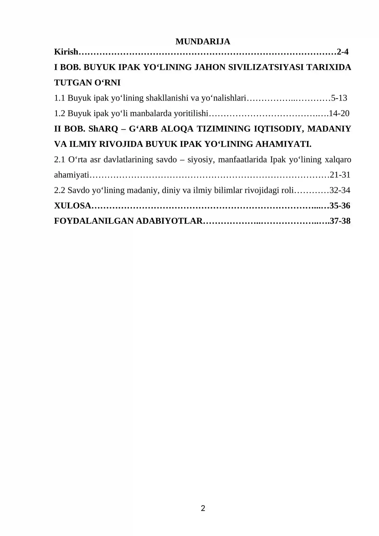 Ipak yo 'lining o'rta asrlardagi rivoji 2