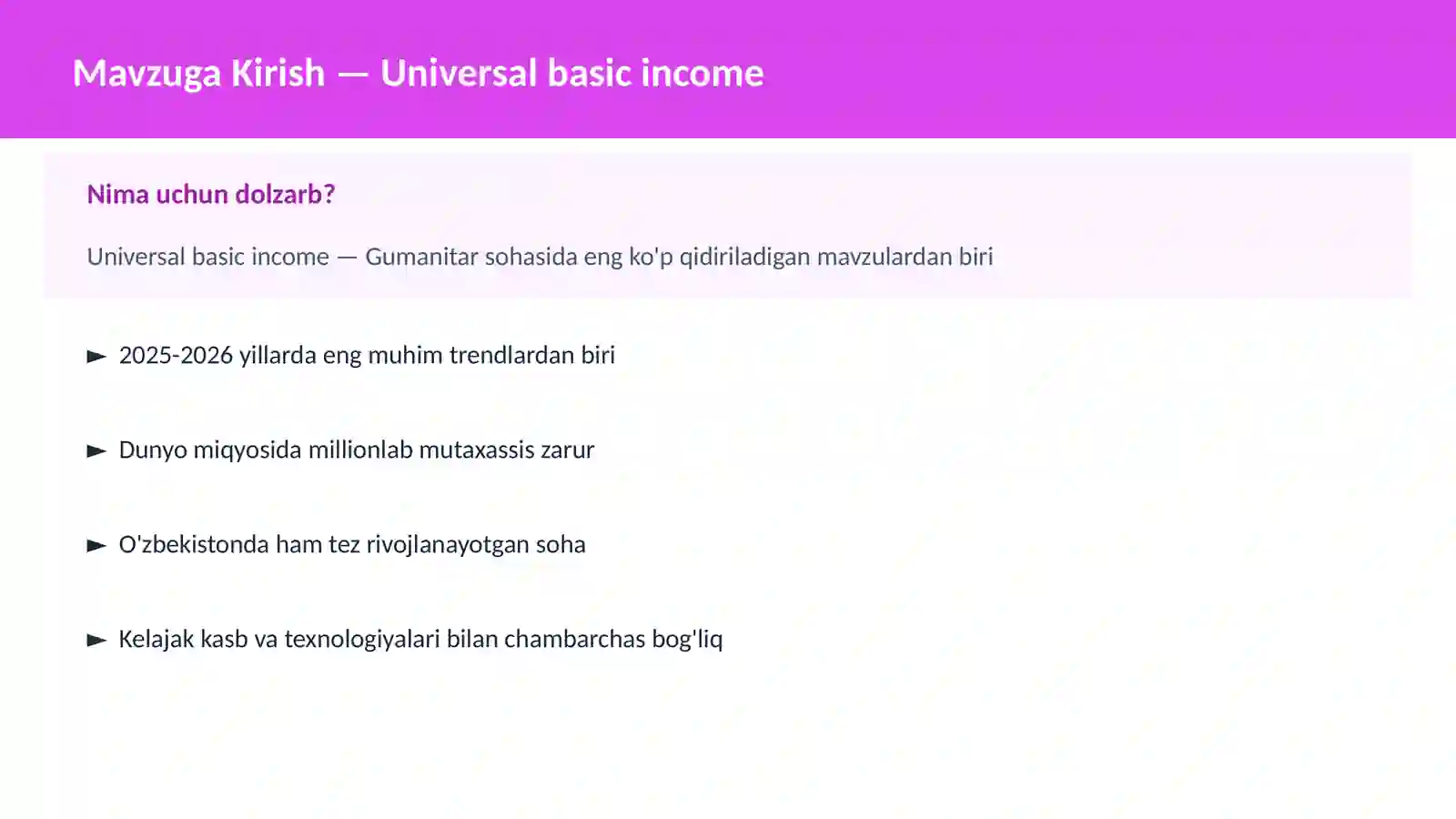 Universal basic income 2