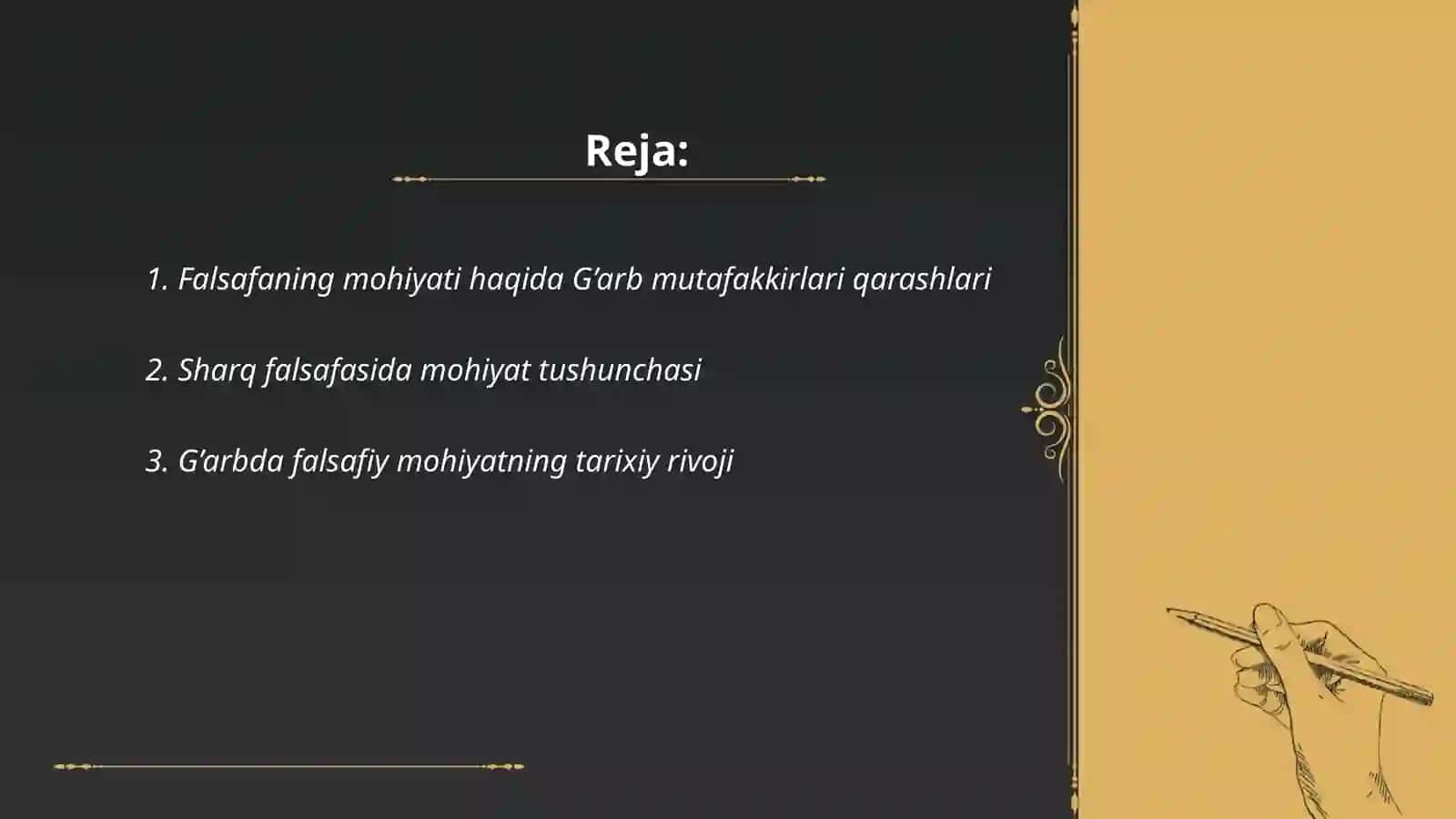Falsafaning mohiyatiga oid Sharq va G’arb mutafakkirlari ta’riflarini tasniflash 2
