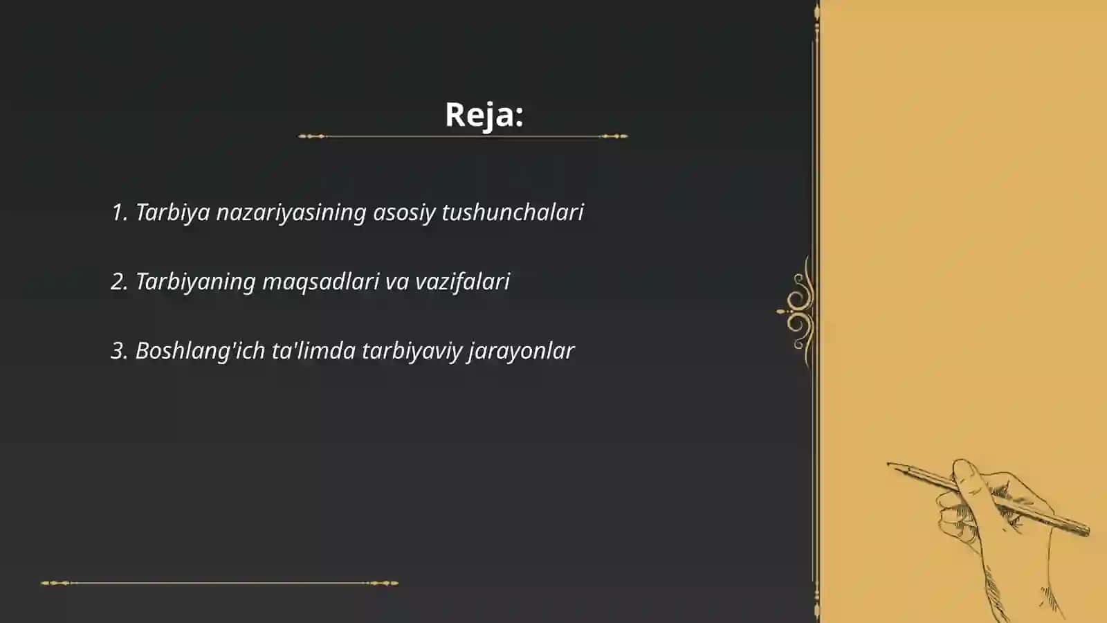 Boshlanğich ta'limda tarbiya nazaryasi 2