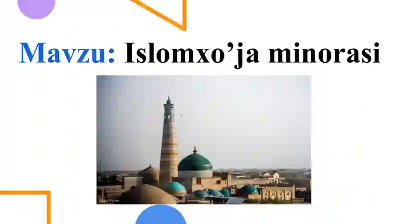 Islomxo'ja minorasi 2