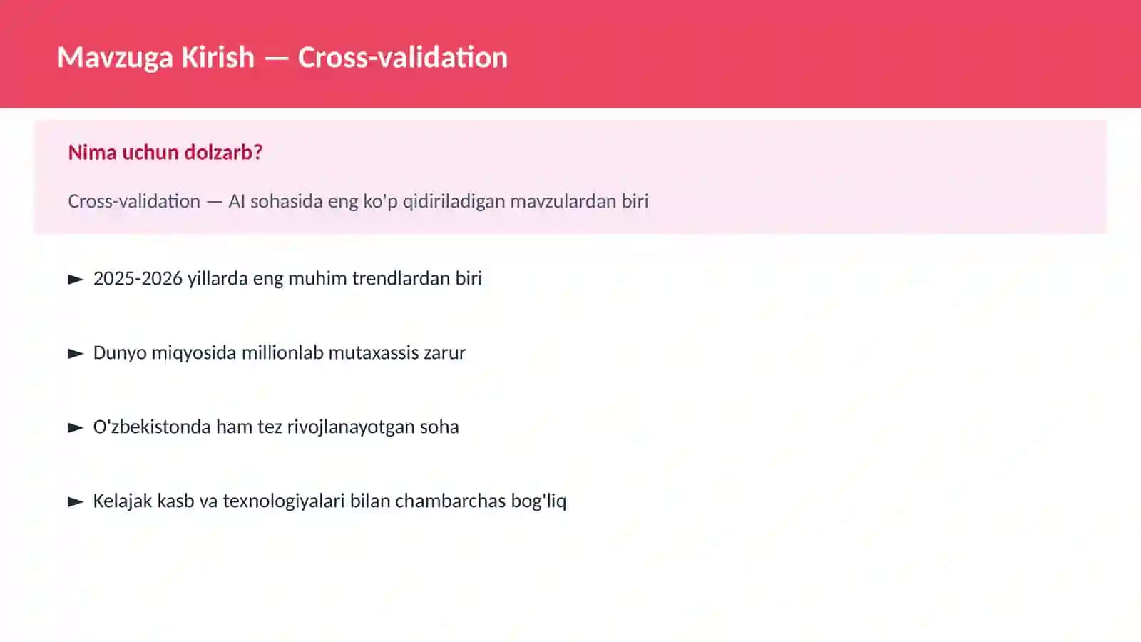 Cross-validation 2