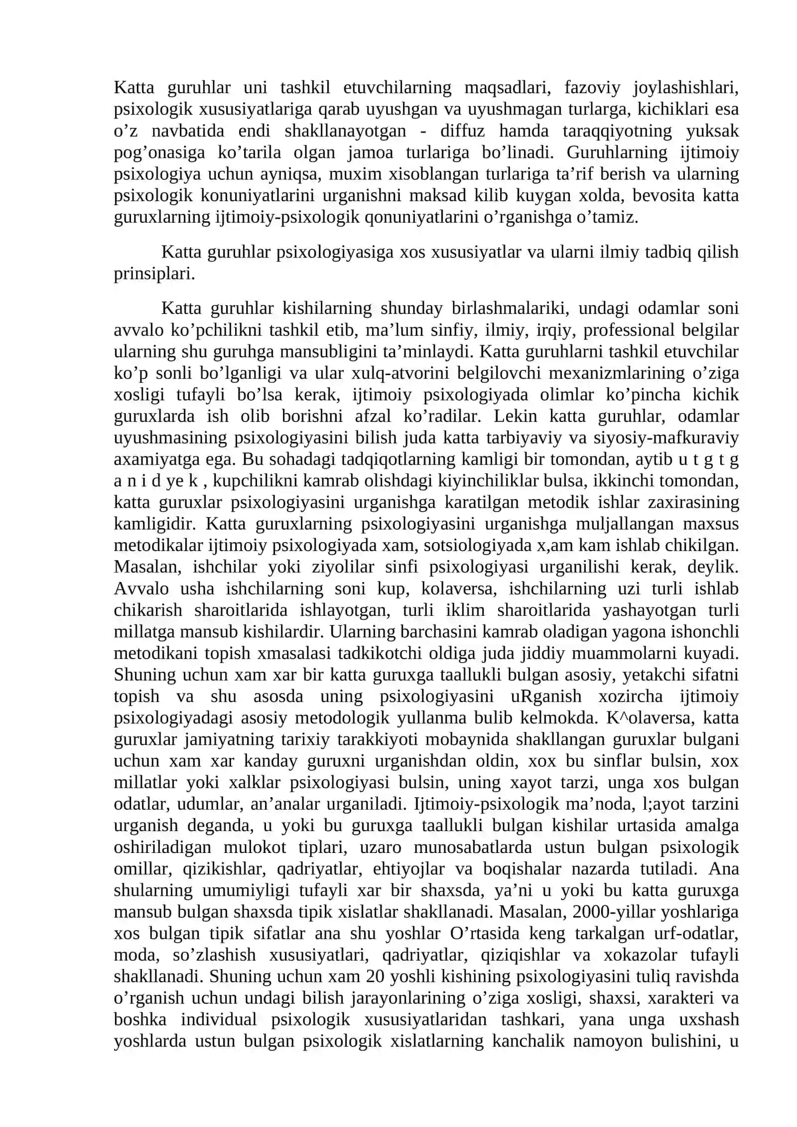 Psixologiyada guruhlar muammosi 2