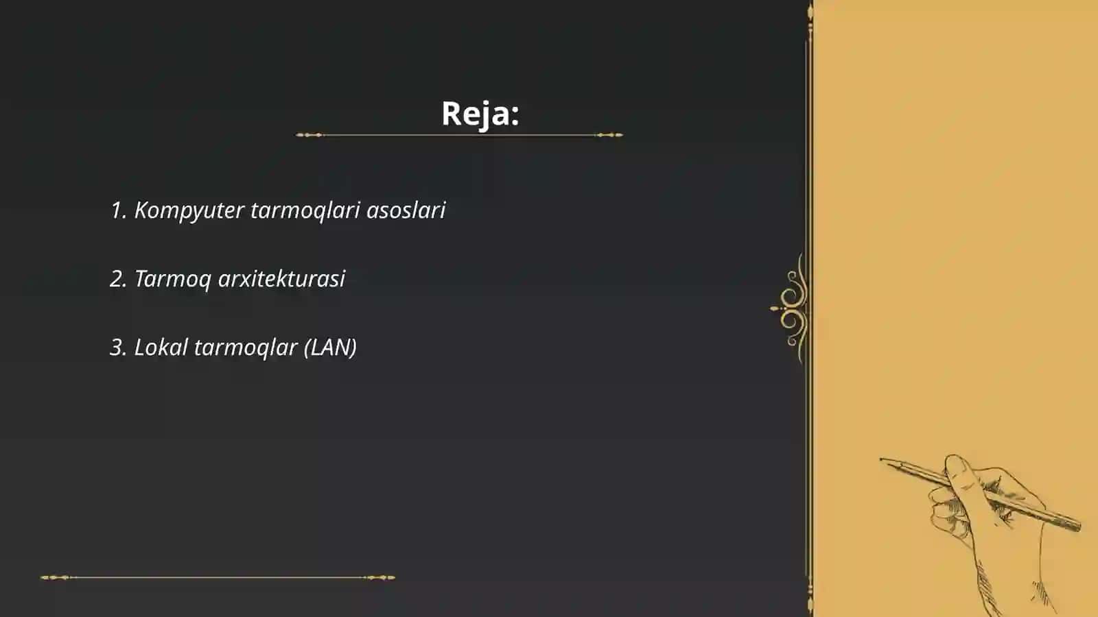Kompyuter tarmoqlarning asosiy elementlari 2
