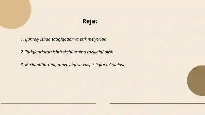 Ijtimoiy ishda tadqiqotlar oʻtkazish etikasi 2