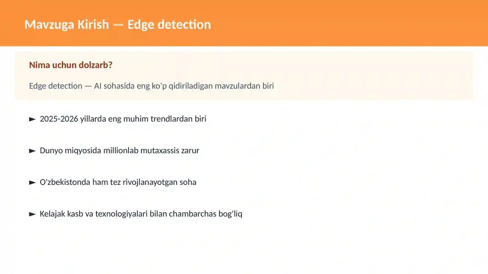 Edge detection 2