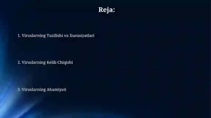 Viruslarni kelib chiqishi va ahamiyati 2