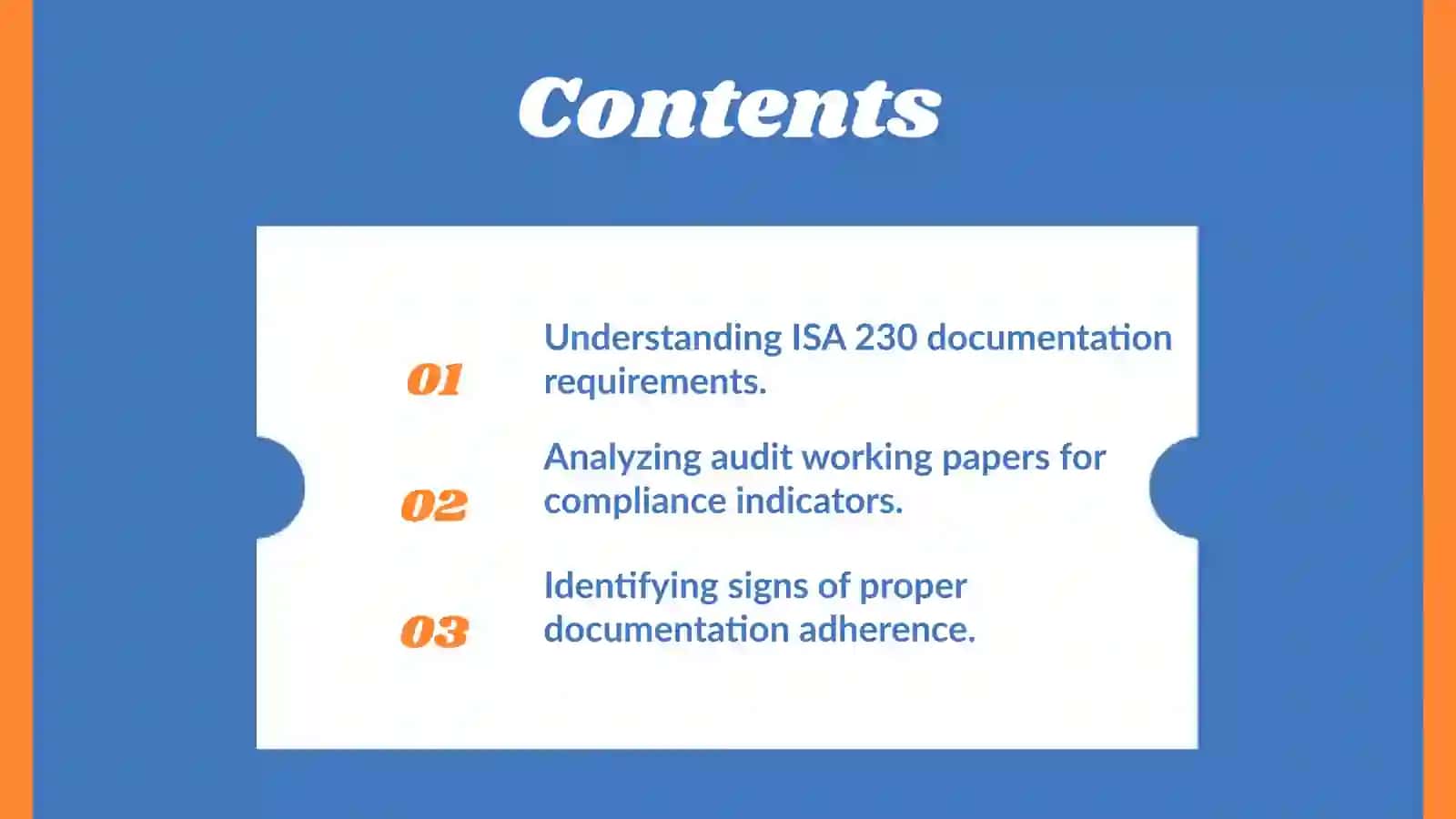 ISA 230 documentation requirements 2
