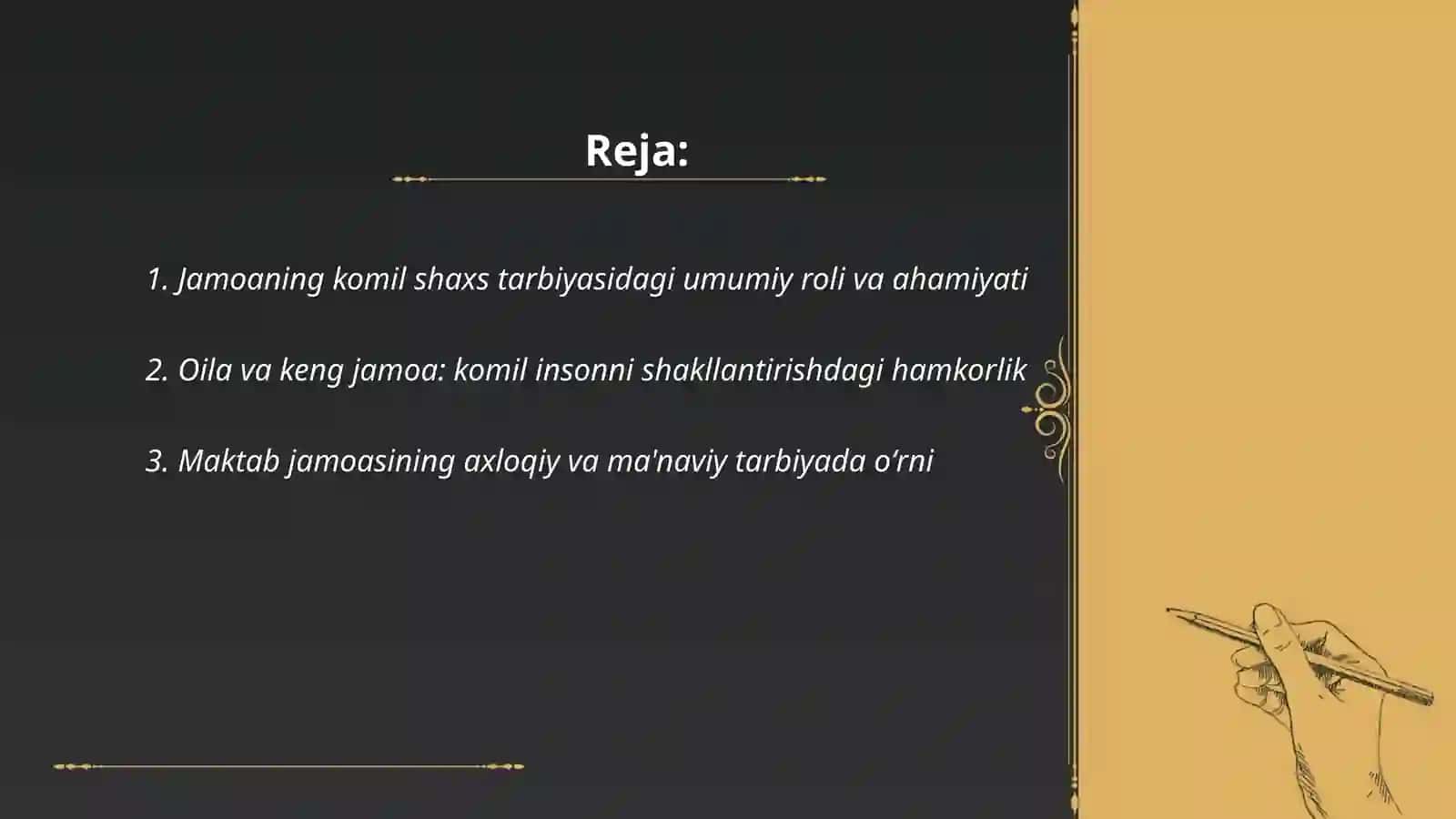 Komil inson shaxsini tarbiyalashda jamoaning oʻrni va ahamiyati 2
