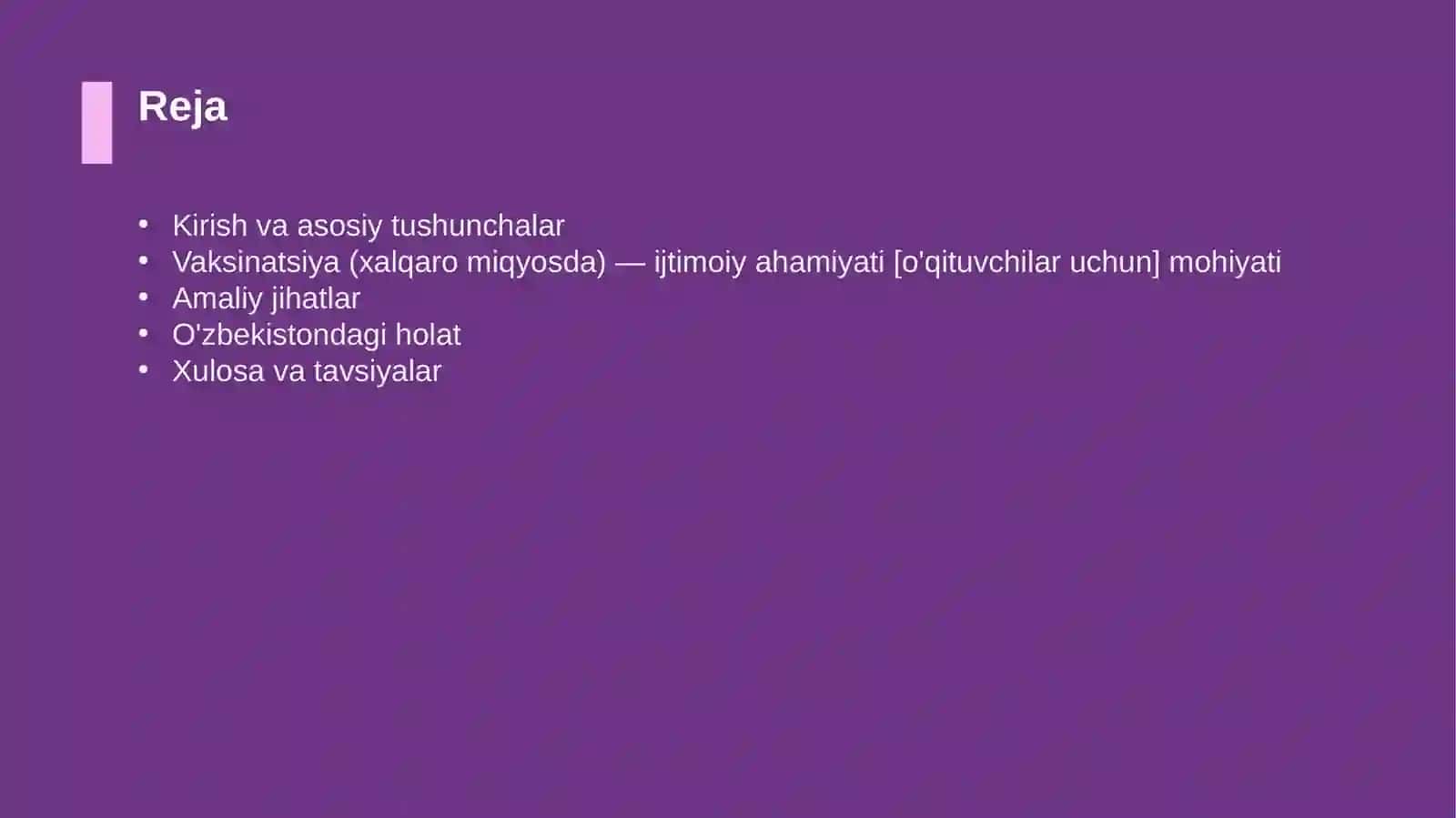 Vaksinatsiya (xalqaro miqyosda) — ijtimoiy ahamiyati [o'qituvchilar uchun] 2