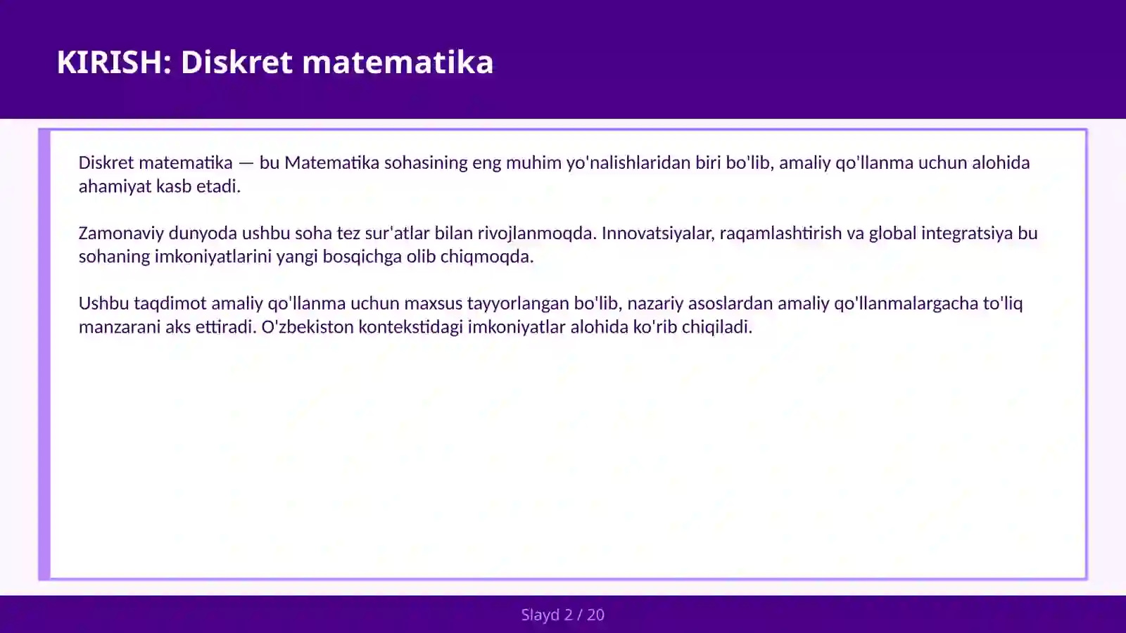 Diskret Matematika 2