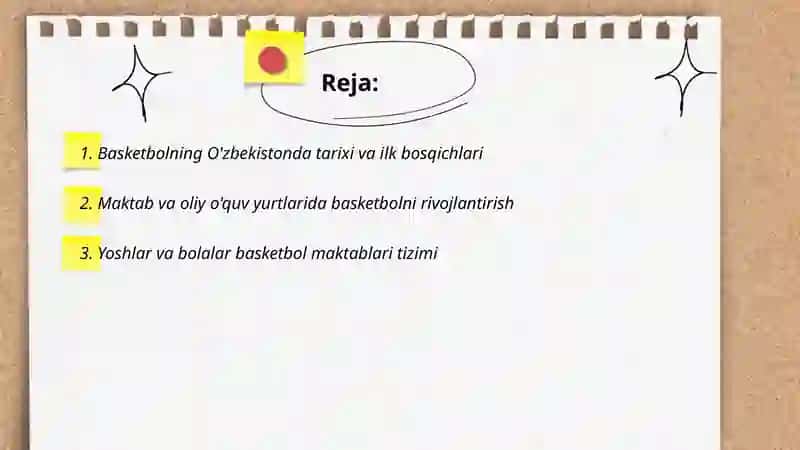 Basketbolning O’zbekistonda rivojlanishi 2
