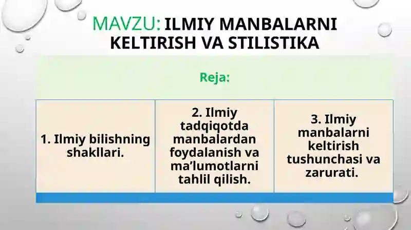 Ilmiy manbalarni keltirish va stilistika 2