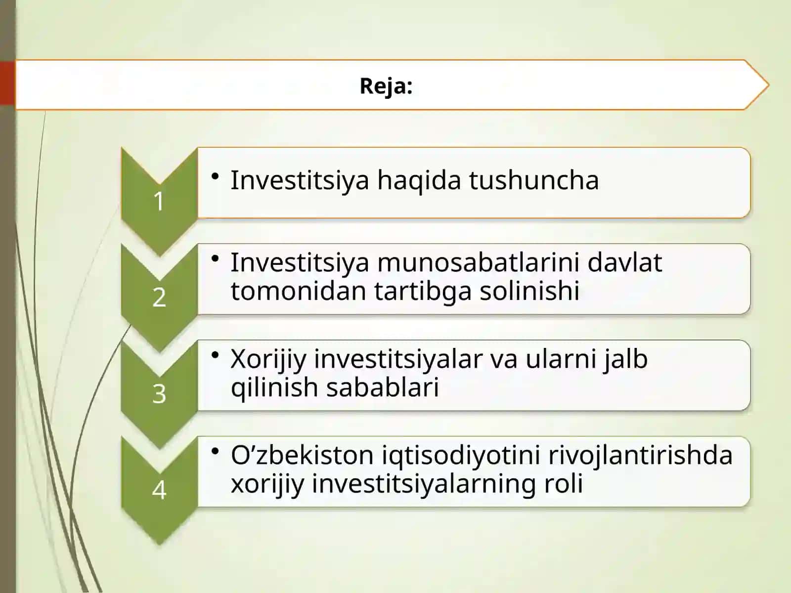 Xorijiy investitsiyalar haqida tushuncha va uning mohiyati 2