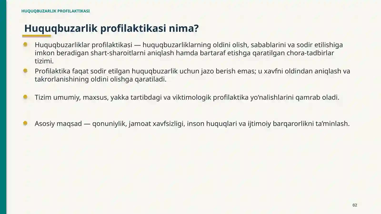 HUQUQBUZARLIK PROFILAKTIKASI 2