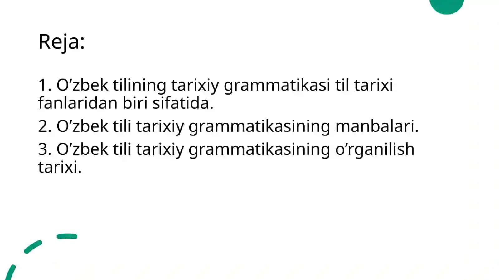 O'zbek tili grammatik qurilishining bosh xususiyatlari 2