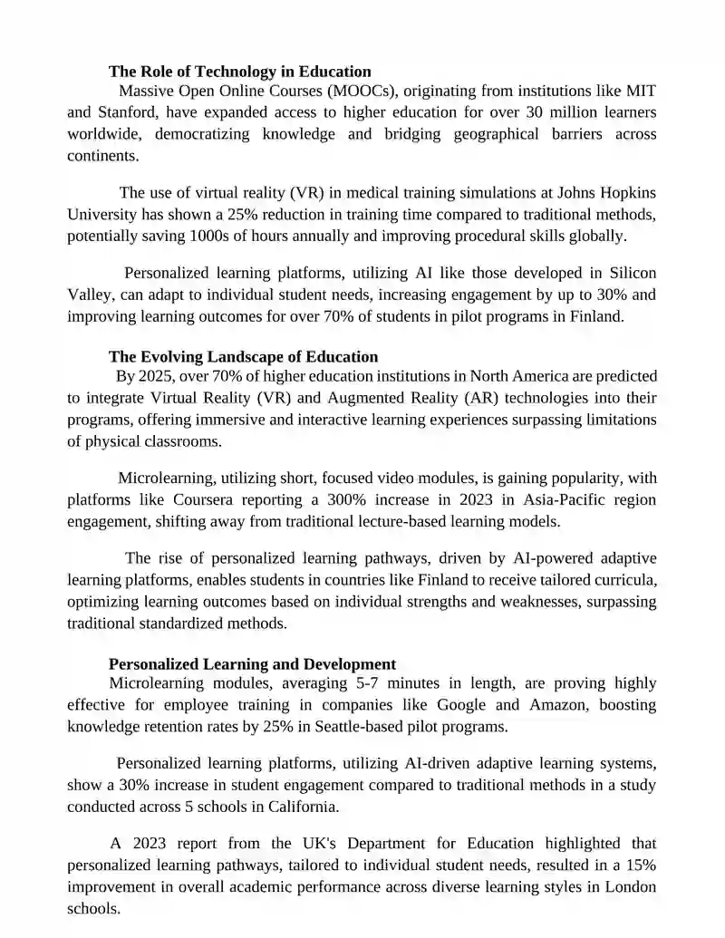 Lifelong Learning and Development 2