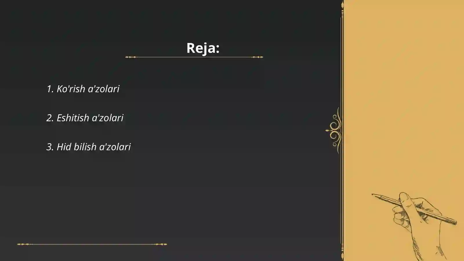 Ko'rish a'zolari 2
