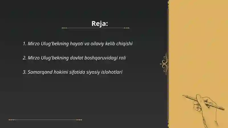 Mirzo Ulug'bek davlat arbobi va buyuk olim 2