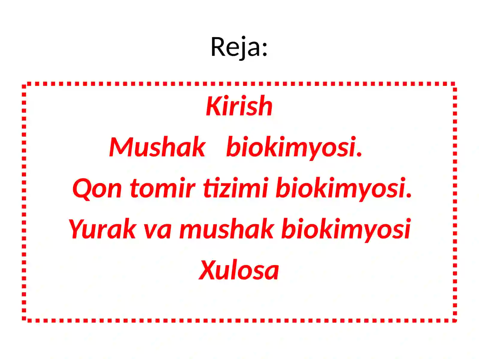 Yurak va mushak biokimyosi 2