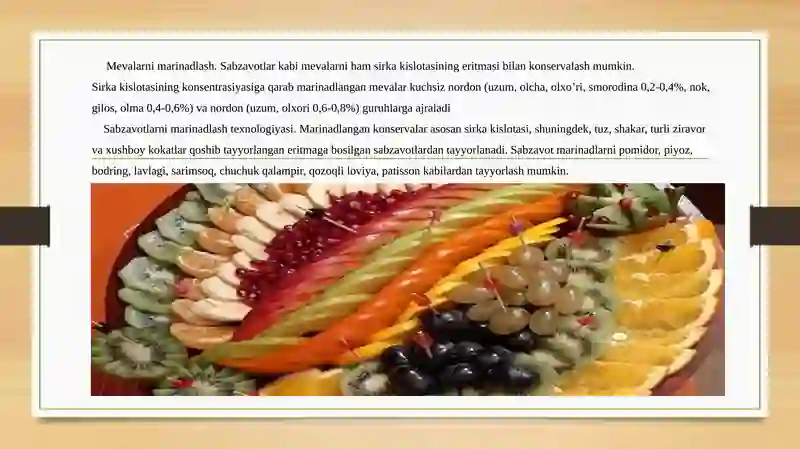 Meva va Sabzavotlarni Sirkalash Texnologiyasi 2