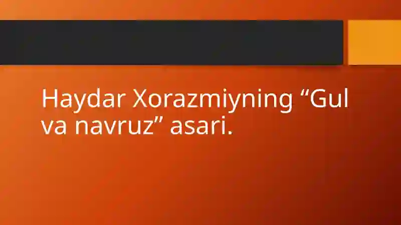 O`zbek adabiyoti tarixi 2