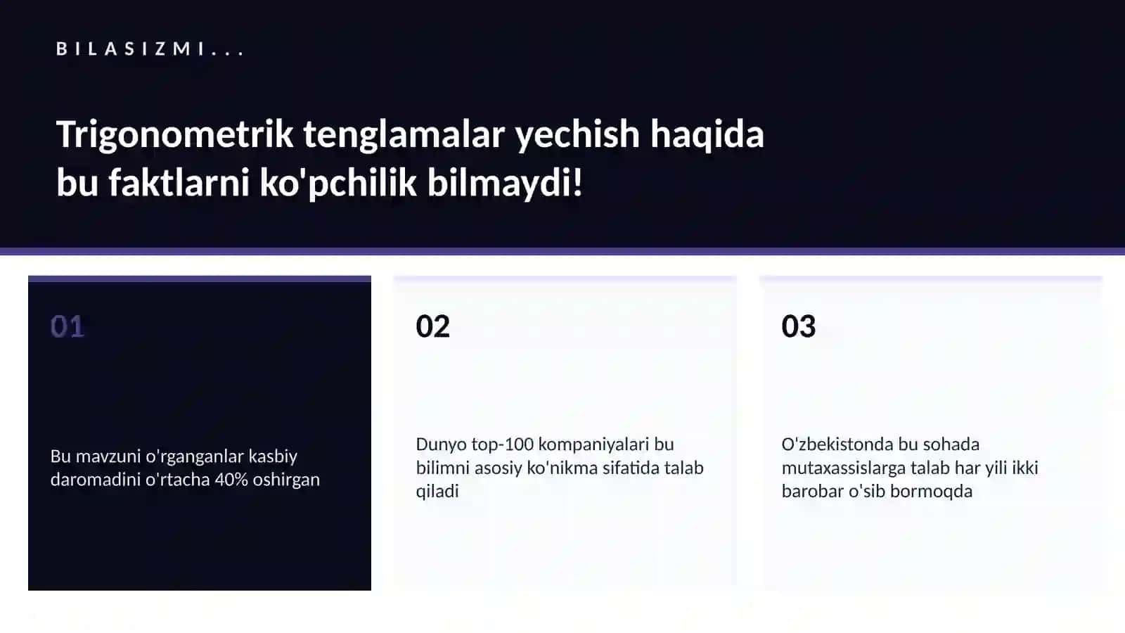 Trigonometrik tenglamalar yechish 4