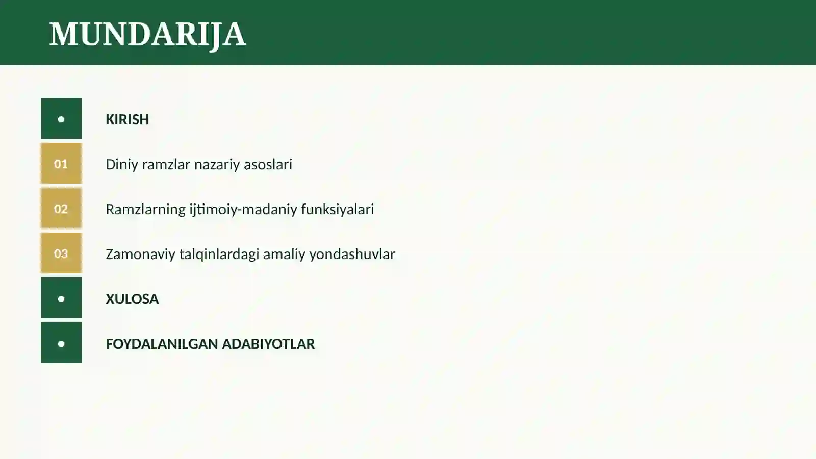 DINIY RAMZLARNING ZAMONAVIY TALQINLARI 2