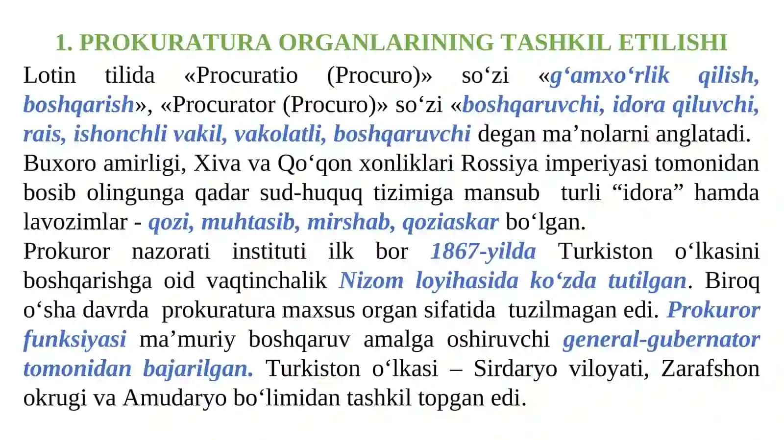 O‘zbekiston Respublikasi prokuratura organlarining konstitutsiyaviy maqomi 2