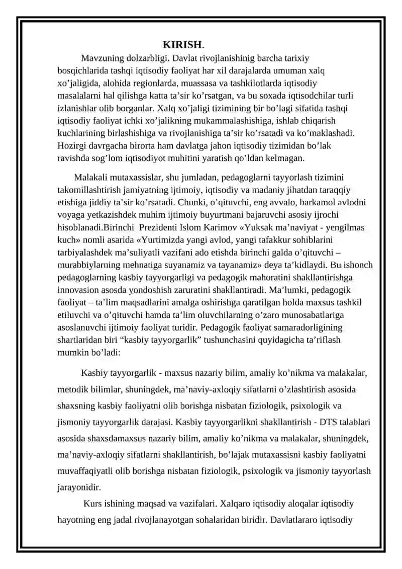IQTISODIY FAOLIYAT TURLARINI SEKTORLAMA TASNIFI 2
