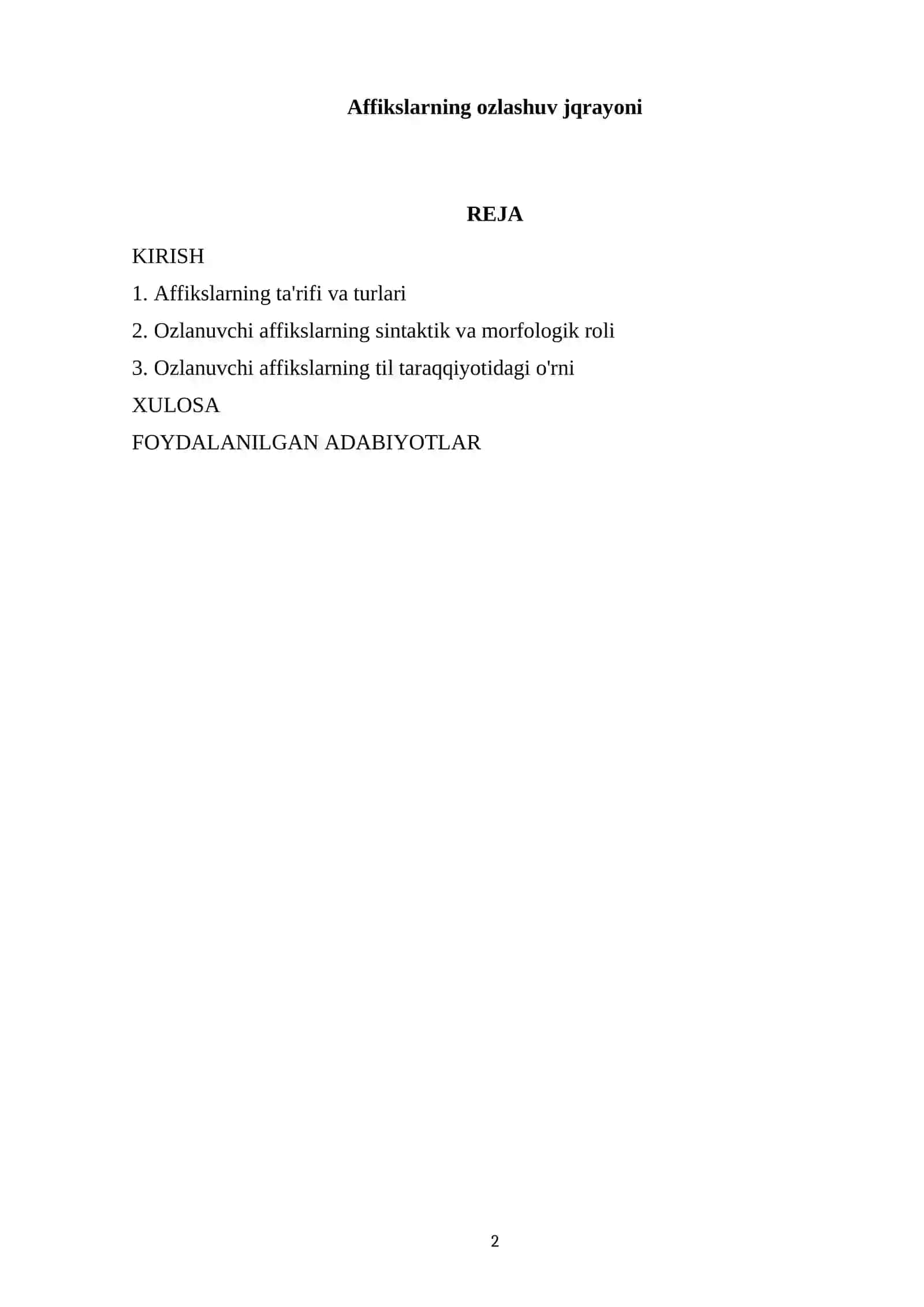 Affikslarning ozlashuv jqrayoni 2