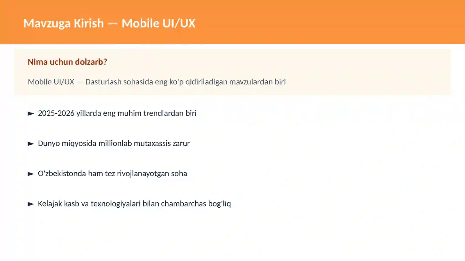Mobile UI/UX 2