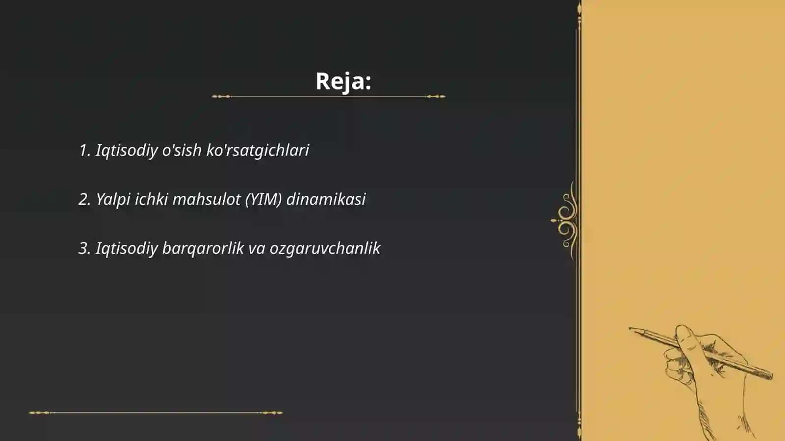 Iqtisodiy rivojlantirishning mezon va ko'rsatgichlari 2