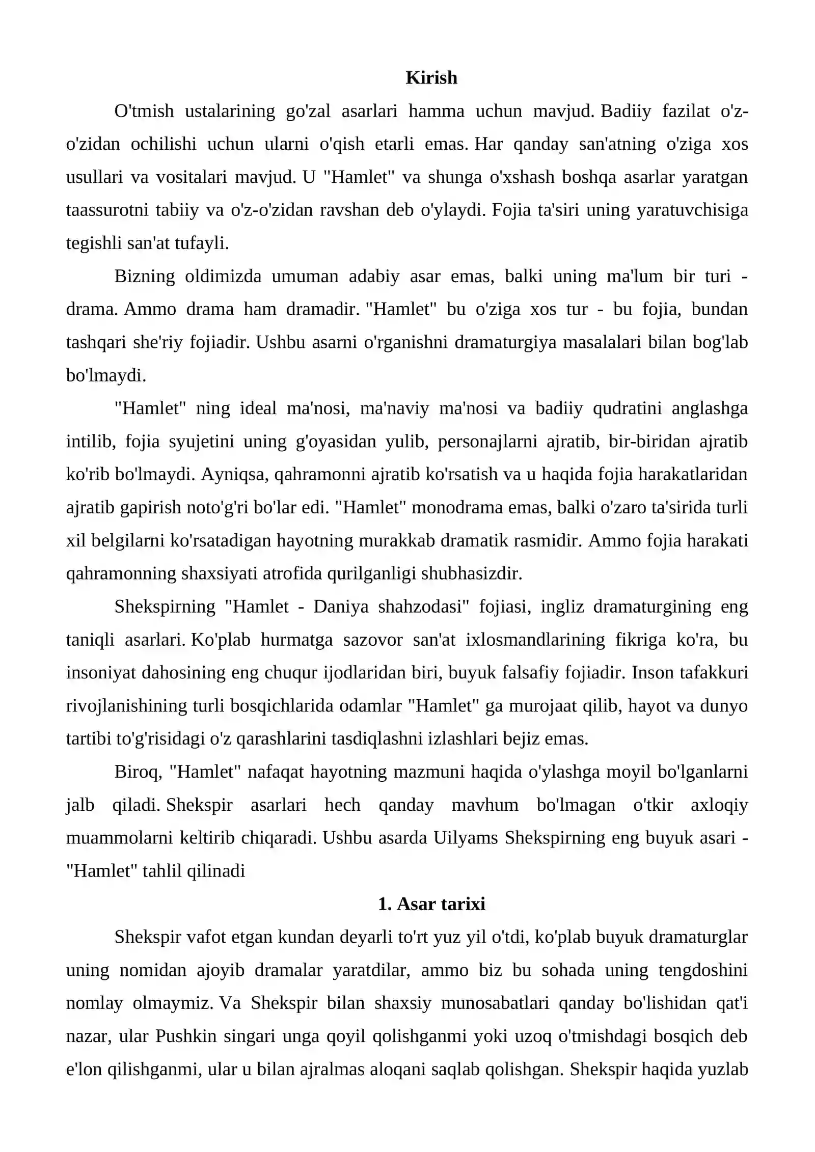 Hamlet fojeasidagi to'qnashuvli obrazlar 2