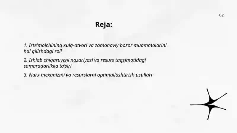 Zamonaviy bozor iqtisodiyoti muammolarini yechishda mikroiqtisodiyot fanining ahamiyati 2