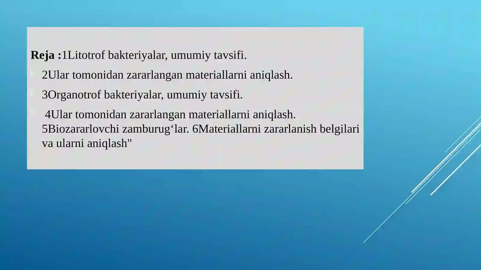 Litotrof bakteriyalar, umumiy tavsifi 2