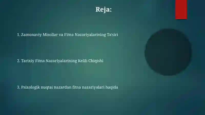 Fitna nazariyasi va kelib chiqib sabablari 2