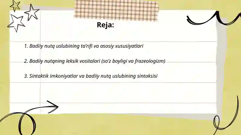 Badiiy nutq uslubi 2