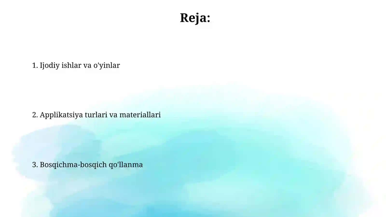 Maktabgacha yoshdagi bolalarda applikatsiya mashg'ulotlari 2