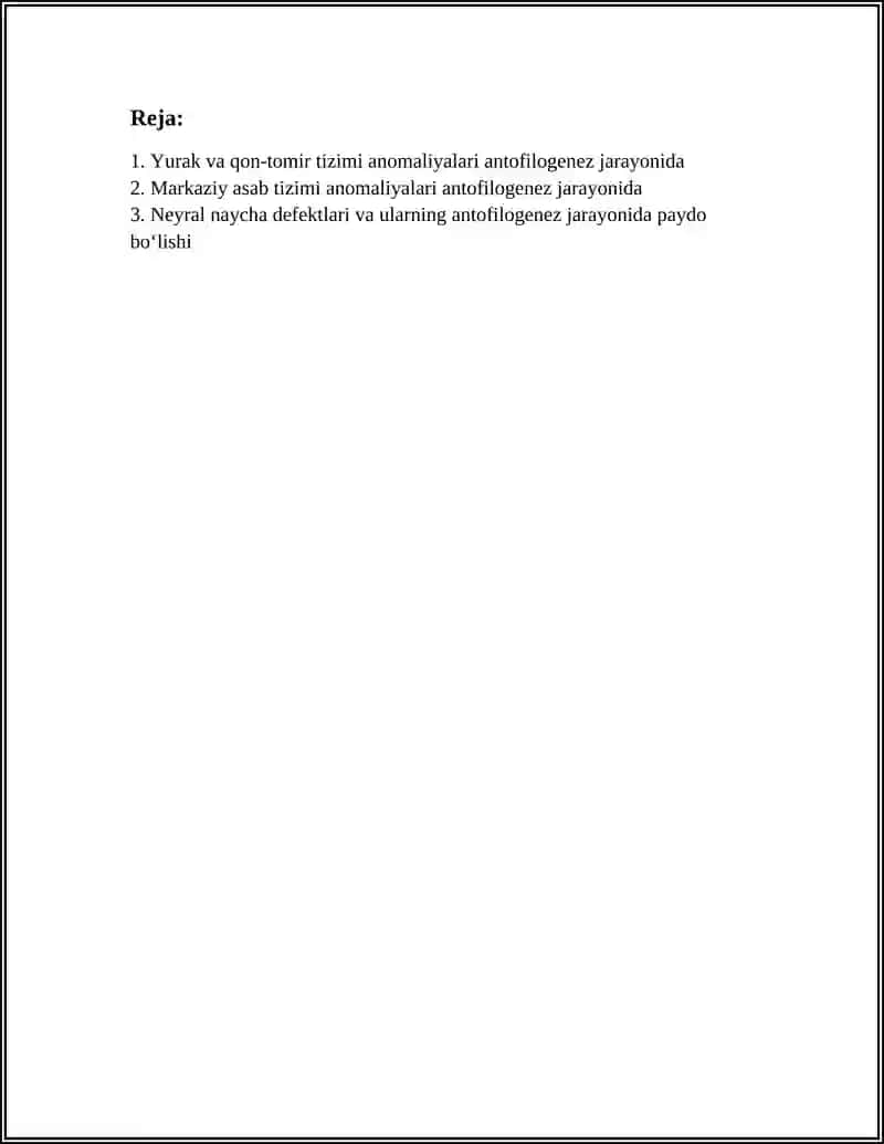 AʼZOLAR SISTEMASI ANTOFILOGENEZI JARAYONIDA KUZATILADIGAN ANOMALIYALAR 2