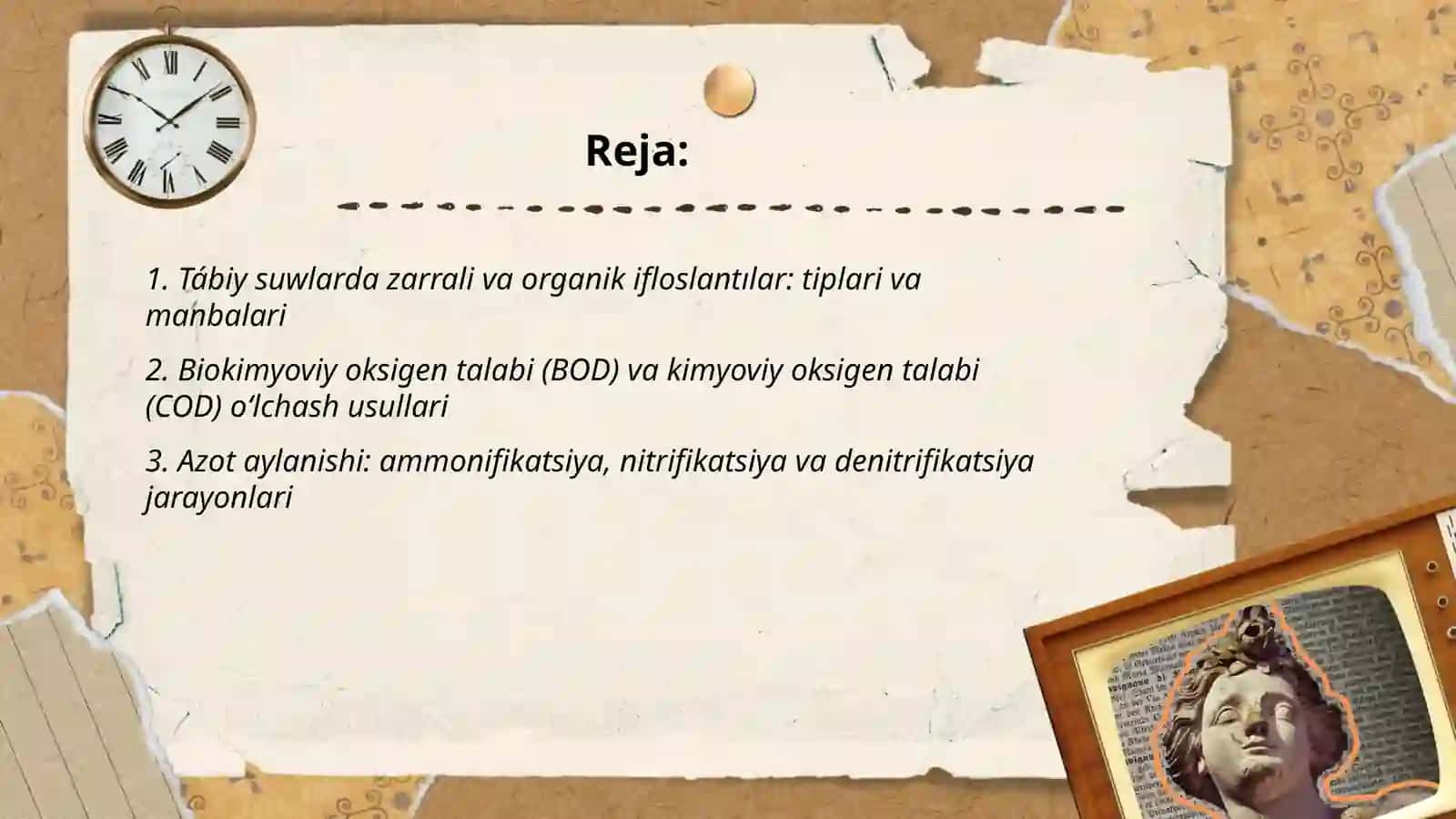 Tábiy suwlarda zarrali va organik ifloslantılar: tiplari va manbalari 2
