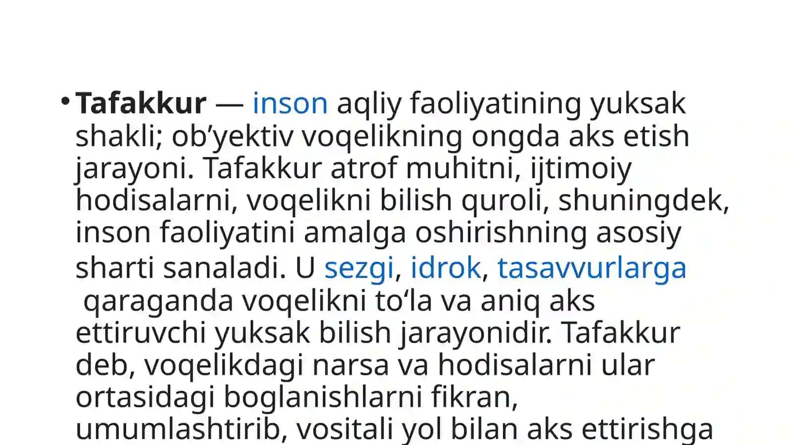 Tafakkur  operatsiyalari 2