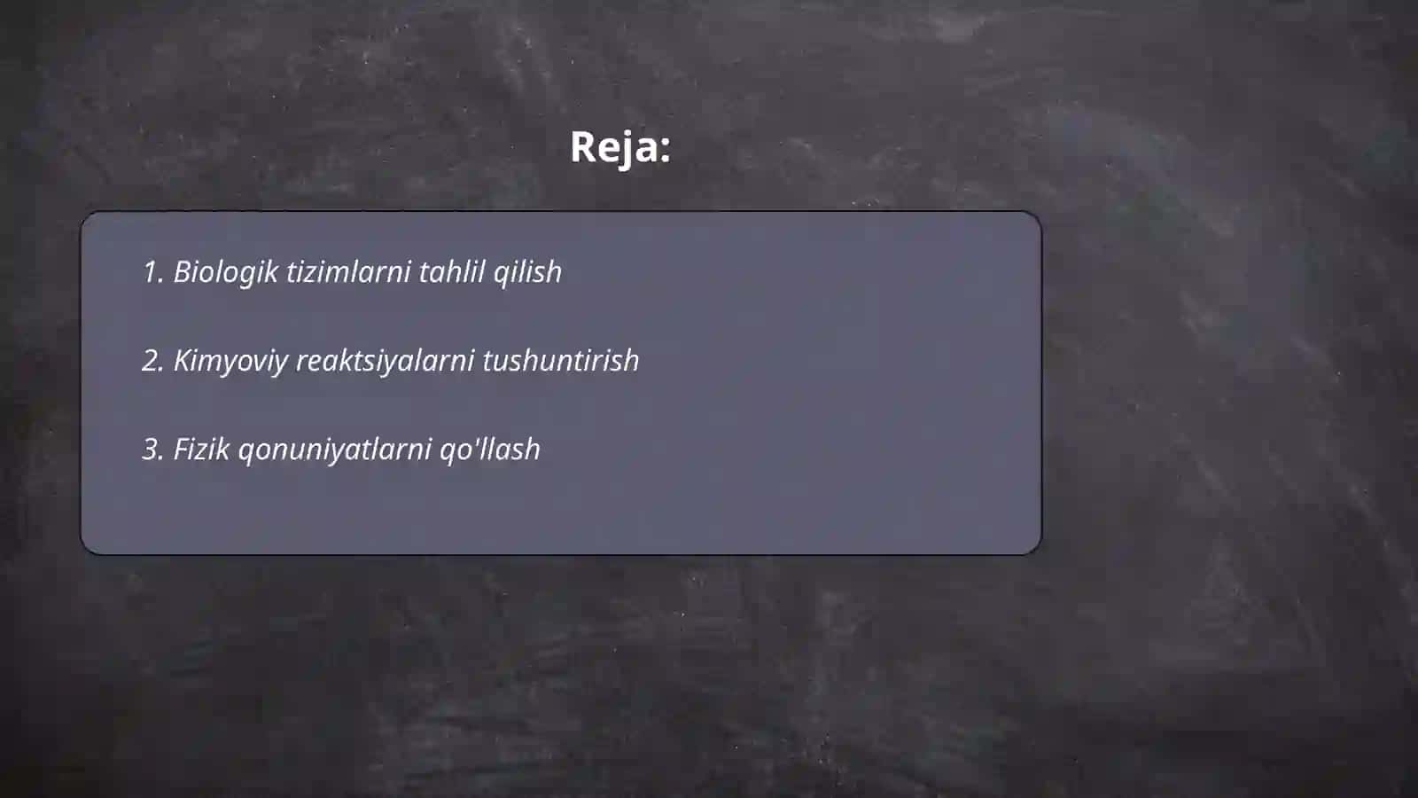 Xalqaro Dasturlar Asosida Tabiiy Savodxonlikni Baholash Fanidan Tayyorlagan Taqdimot 2